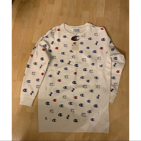 NEW!!! Champion Reverse Weave Long Sleeve Dress - Picture 3 of 6